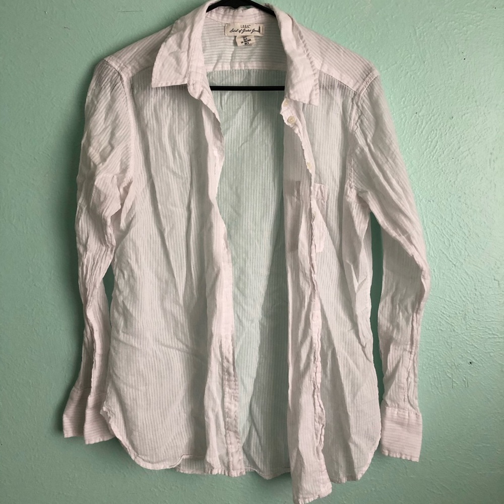 Sheer button up shirt